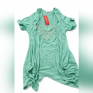 🌿 Rosegal Mint Green Lace Tank + Coverup Top | 2X | NWT 🌿